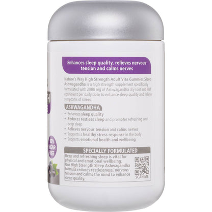 Nature's Way High Strength Sleep Ashwagandha Adult Vita Gummies 40 pack