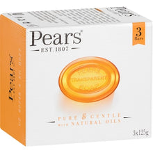 Pears Soap Bar Transparent 125g x 3 pack