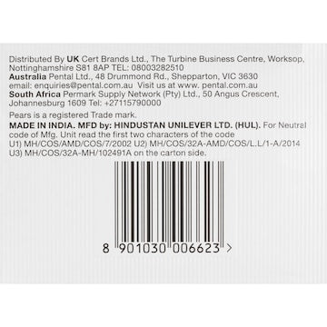 Pears Soap Bar Transparent 125g x 3 pack