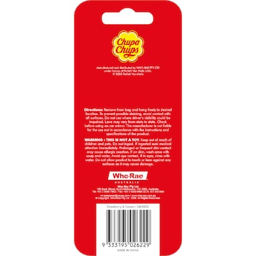 Chupa Chups Hanging Air Freshener Vanilla each