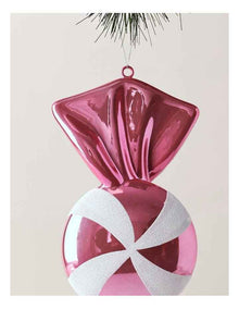 Candyland Christmas Oversized Plastic Candy Ornament 30cm in Pink