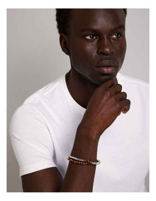 Thin Beaded Bracelet 2Pk in Brown