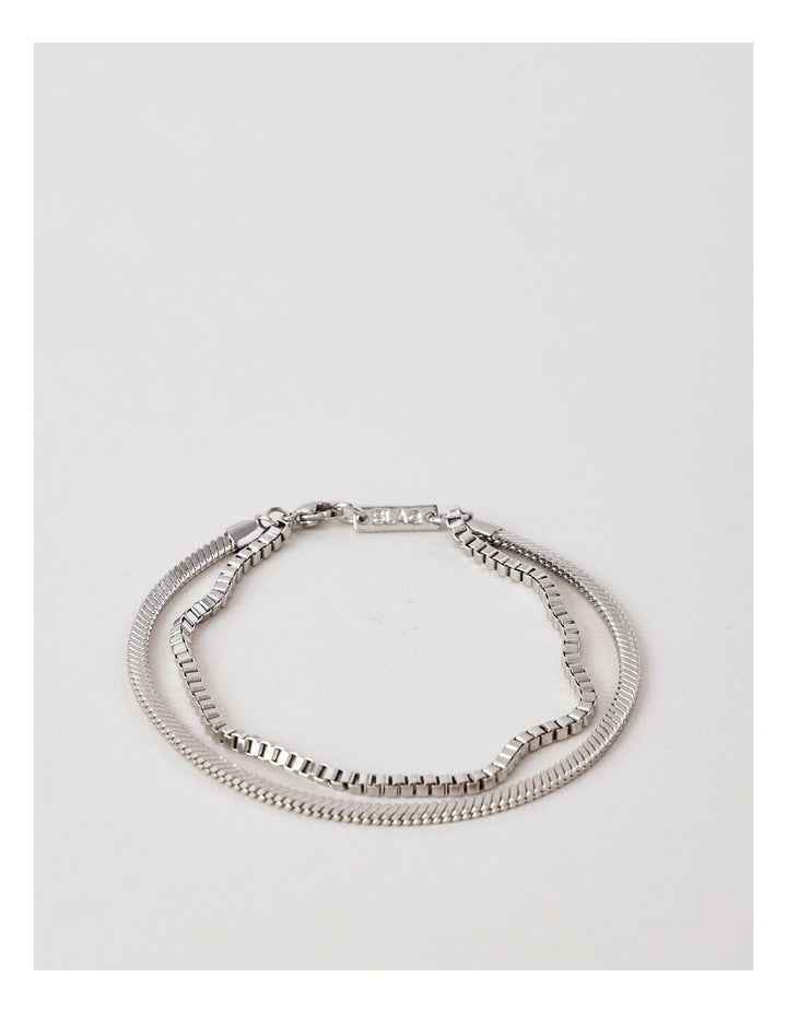 Thin Chain Bracelets 2Pk in Silver