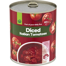 Woolworths Diced Italian Tomatoes 800g