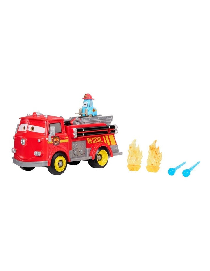 Disney and Pixar Cars Radiator Springs Race & Rescue Fire Fighting Red & Guido & Accessories