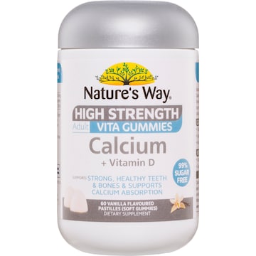 Nature's Way High Strength Calcium + Vitamin D Adult Gummies 60 pack