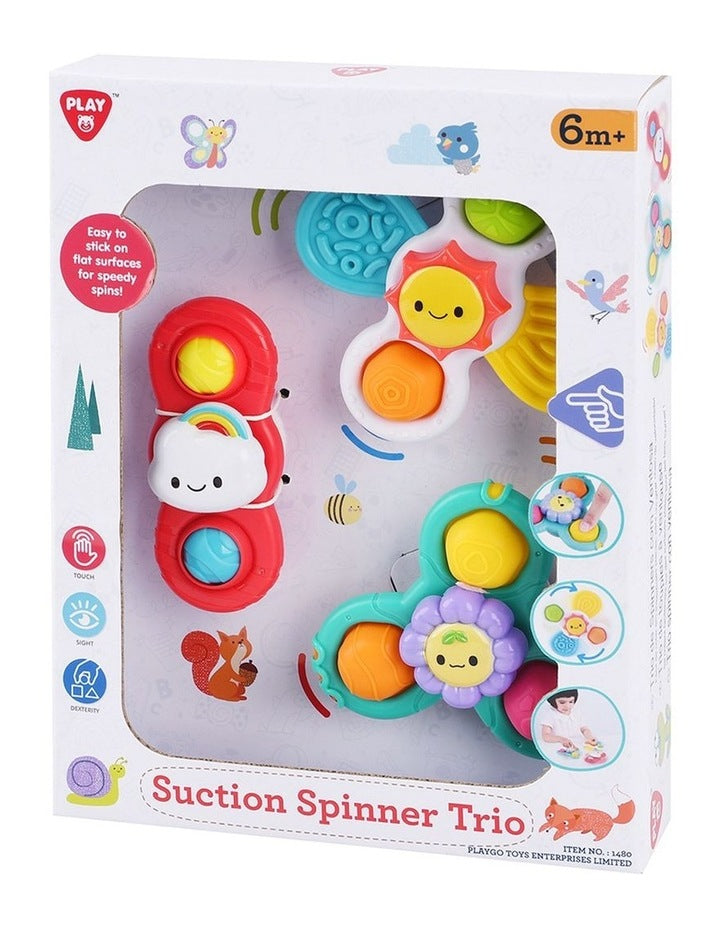 Sunflower, Cloud, The Sun Suction Spinner Trio 3 Pieces