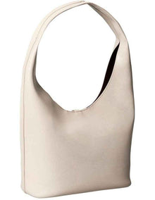 Stone Lock Slouchy Small Shoulder Bag in Brown