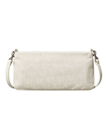 Logo Small Shoulder Bag in Cream