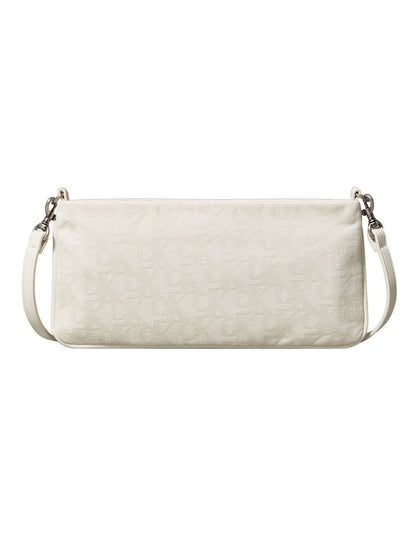 Logo Small Shoulder Bag in Cream