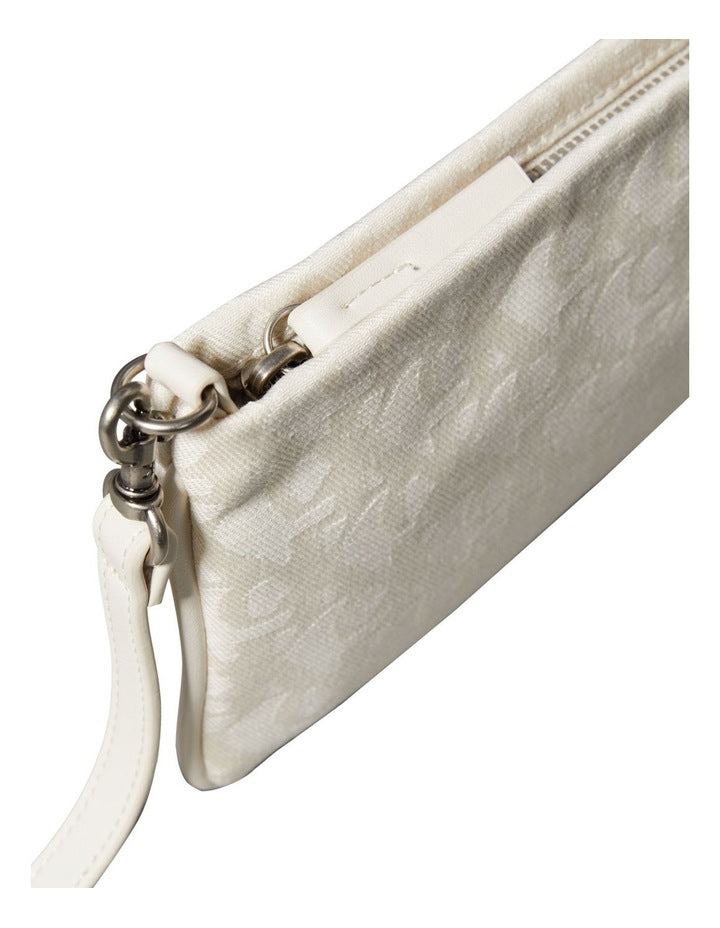 Logo Small Shoulder Bag in Cream