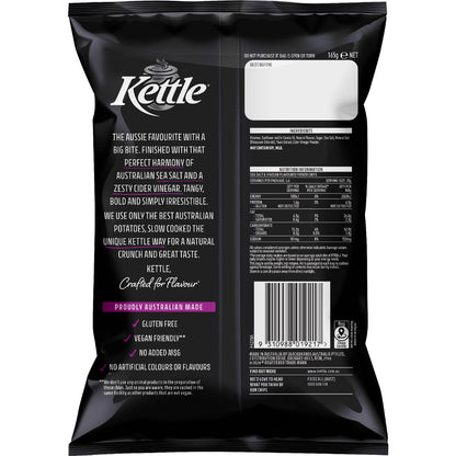 Kettle Sea Salt & Vinegar Chips Chips 165g