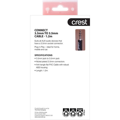 Crest Audio Cable Flat Cable 1 Pack