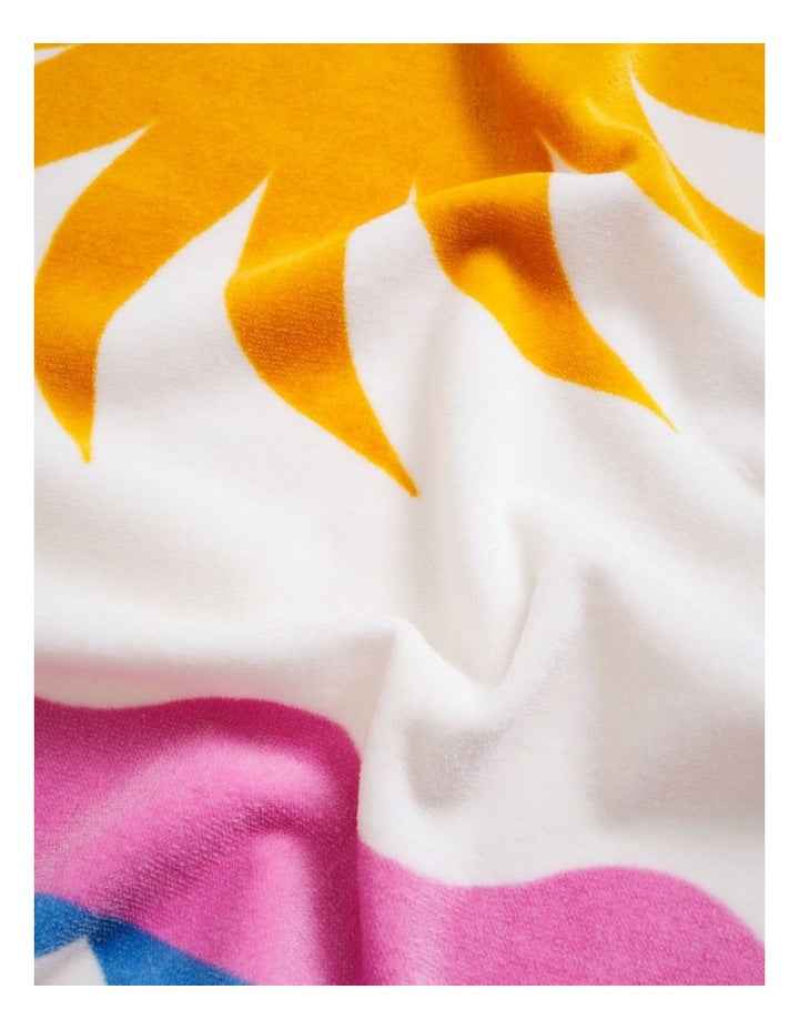 Le Soleil Printed Velour Beach Towel in Multi