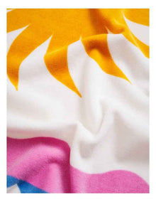 Le Soleil Printed Velour Beach Towel in Multi