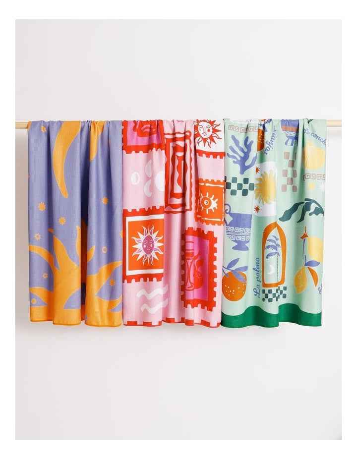 Stamp Sand Free Beach Towel in Multi