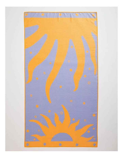 Wavy Sun Sand Free Beach Towel