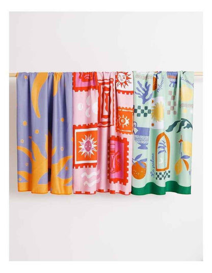 Wavy Sun Sand Free Beach Towel