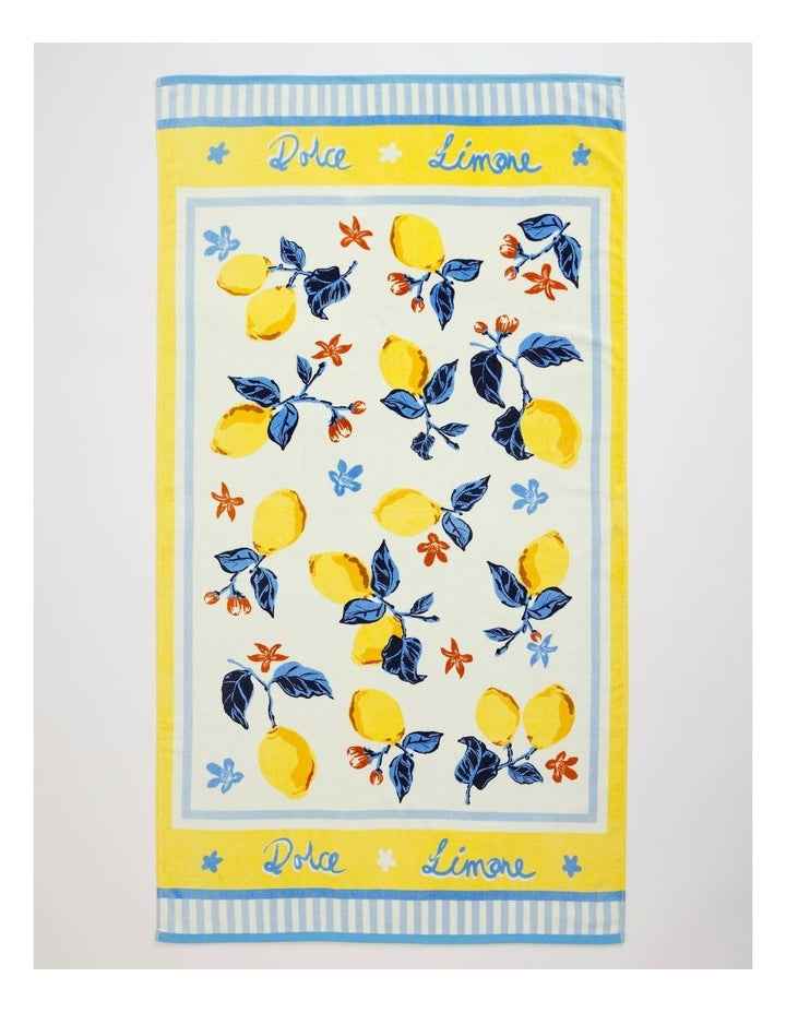 Dolce Limone Beach Towel in Yellow