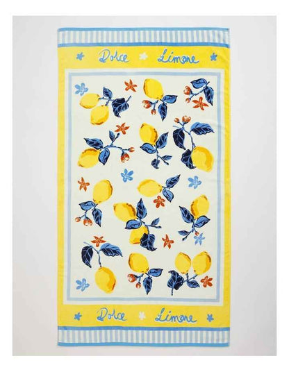 Dolce Limone Beach Towel in Yellow