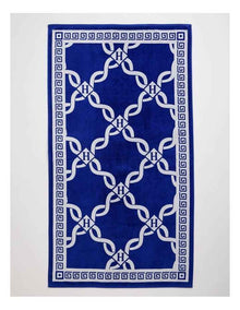 Monogram Beach Towel in Blue