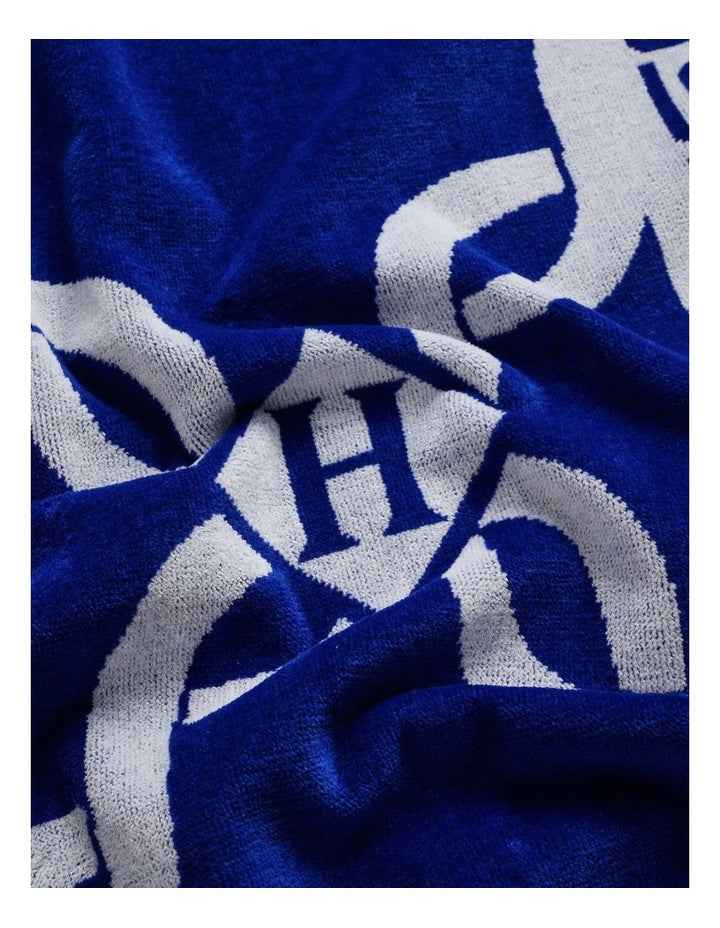 Monogram Beach Towel in Blue
