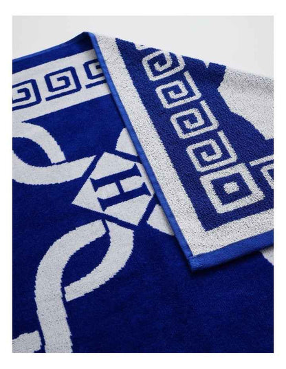 Monogram Beach Towel in Blue