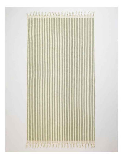 Marco Stripe Beach Towel in Sage
