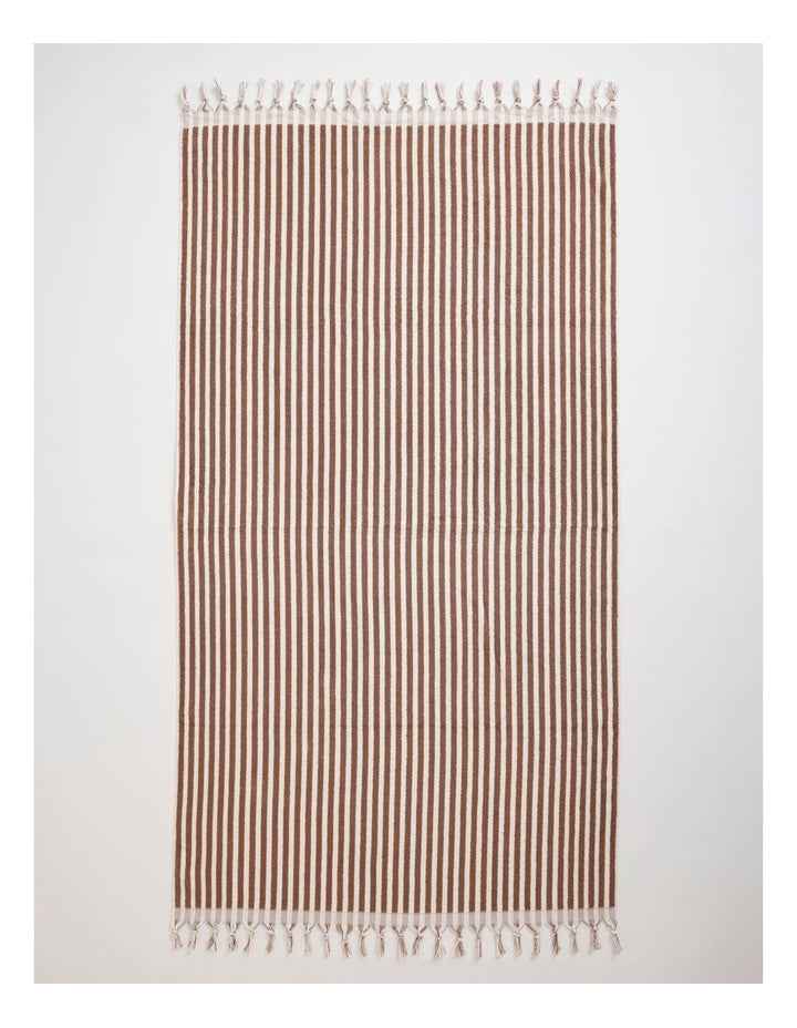 Marco Stripe Beach Towel in Cinnamon