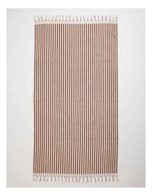 Marco Stripe Beach Towel in Cinnamon