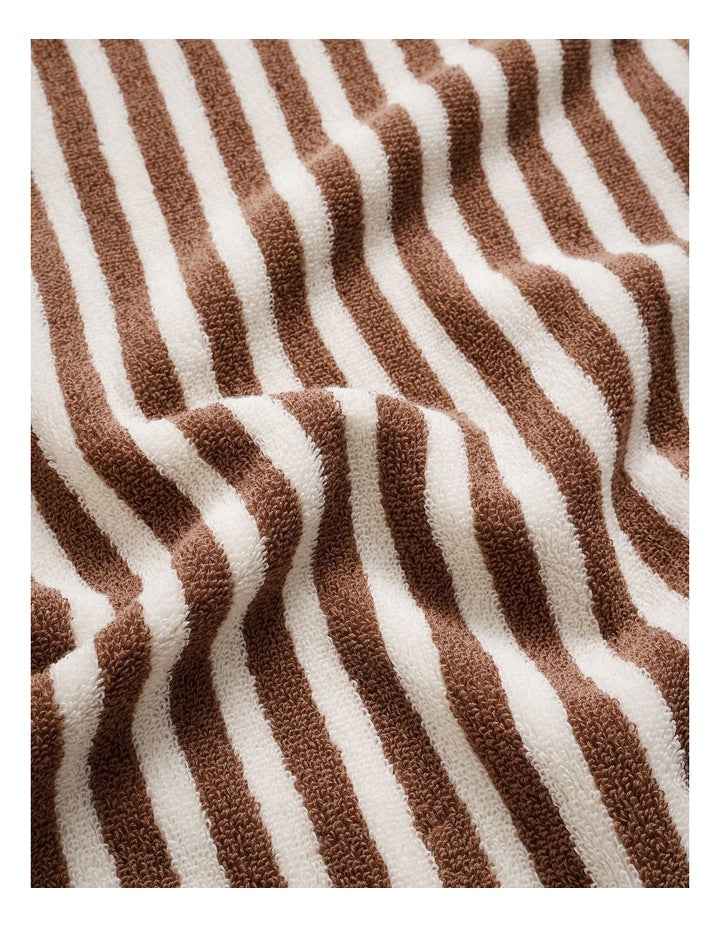 Marco Stripe Beach Towel in Cinnamon