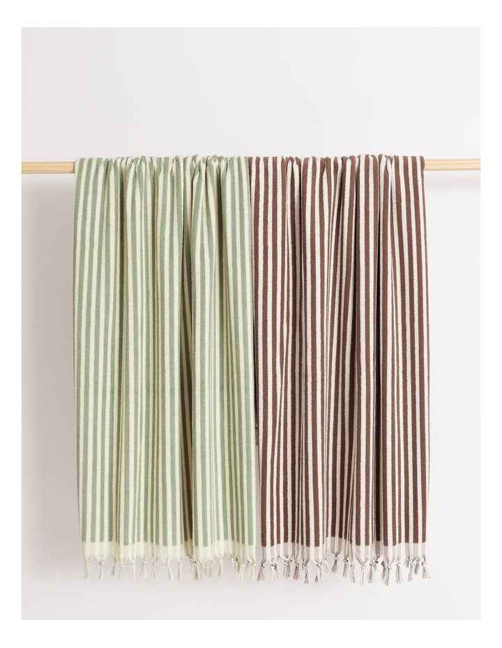 Marco Stripe Beach Towel in Cinnamon