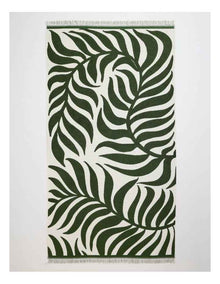 Olive Palm Beach Towel in Green