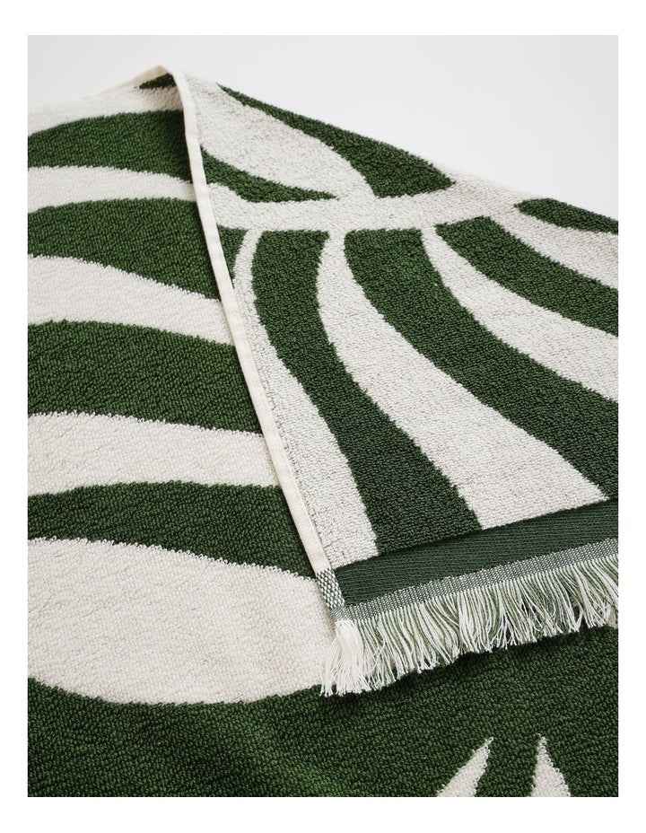 Olive Palm Beach Towel in Green