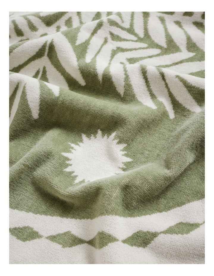 Stamp Palm Beach Towel in Sage