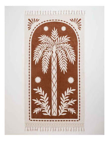 Stamp Palm Beach Towel in Cinnamon