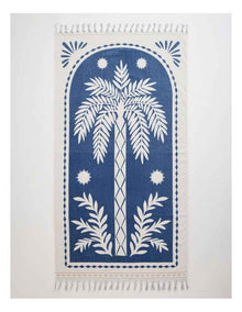 Stamp Palm Beach Towel in Blue
