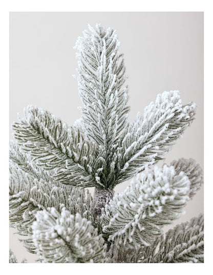 Harvest Christmas Flocked Douglas Fir Tabletop Tree with DIY Ornaments 46cm in Bronze