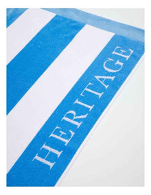 Santorini Resort Stripe Beach Towel in Azure