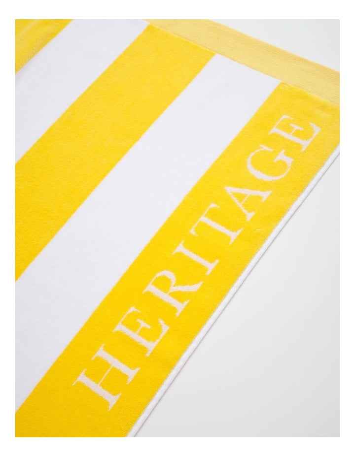 Santorini Resort Stripe Beach Towel in Yellow