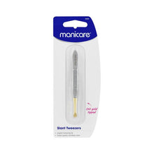 MANICARE TWEEZER SLANT GOLD TIP