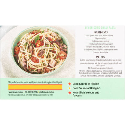 Safcol Tapas Spanish Style Squid In Olive Oil 111g