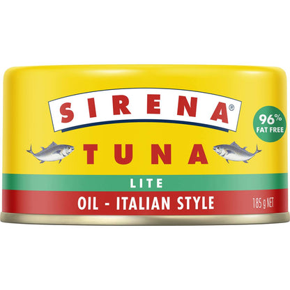 Sirena Tuna In Lite Oil Italian Style 185g