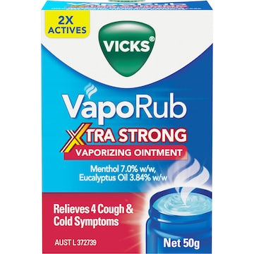 Vicks VapoRub Extra Strong Vaporizing Ointment 50g