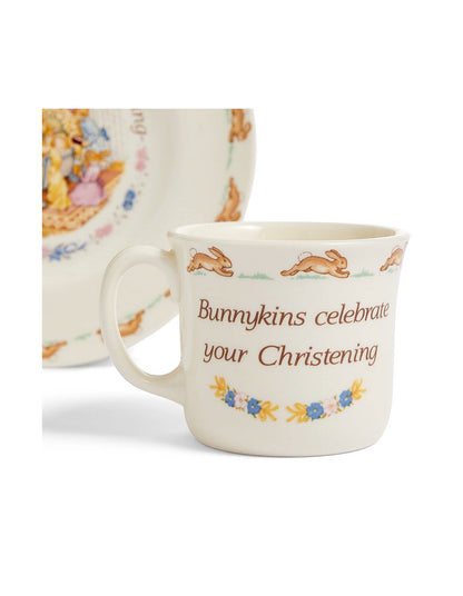 Bunnykins Christening Plate & Mug, 2-Piece Set