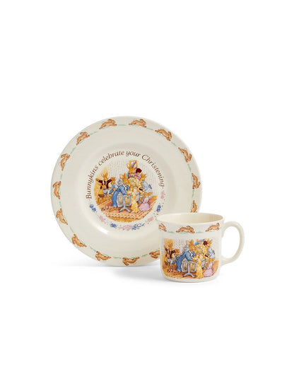 Bunnykins Christening Plate & Mug, 2-Piece Set