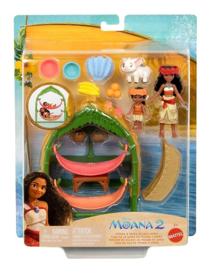 Moana 2 And Simea Village Home Playset