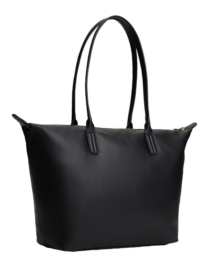 Soft TH Monogram Tote Bag in Black