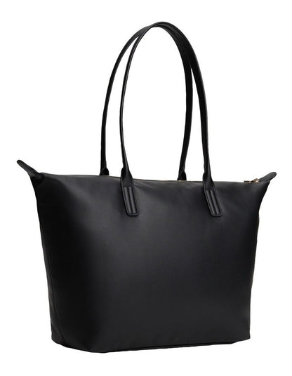 Soft TH Monogram Tote Bag in Black