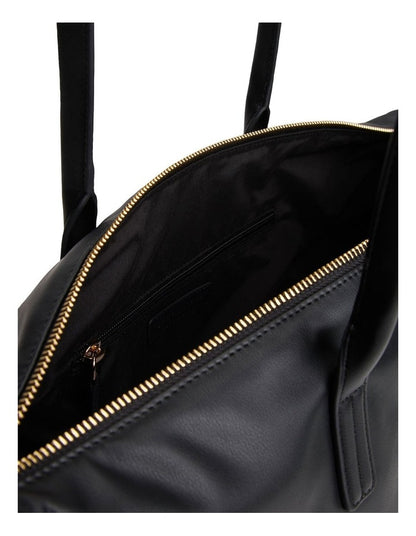 Soft TH Monogram Tote Bag in Black